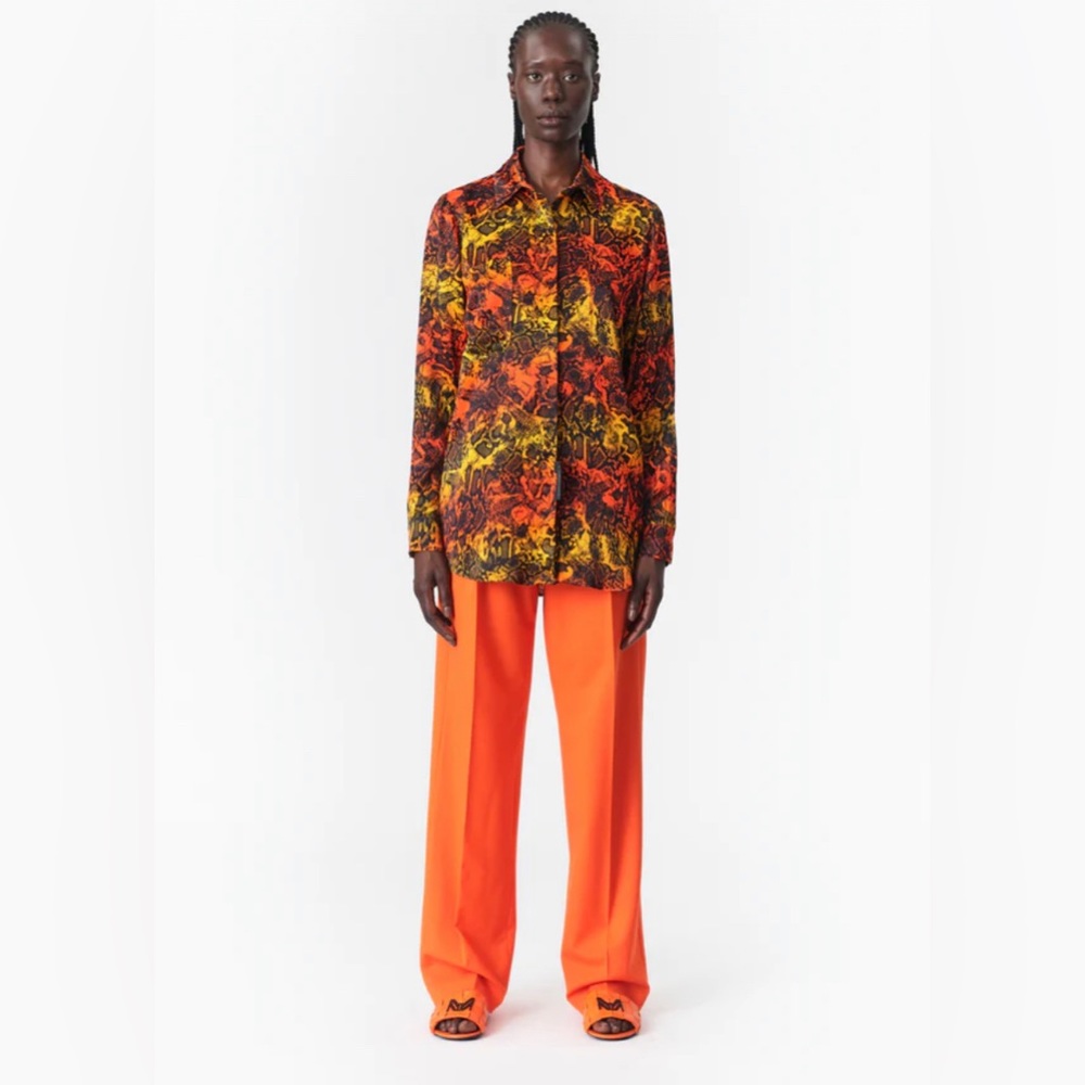 Marcell von Berlin unisex oversized animal print shirt